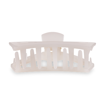 TELETIES - Open Hair Clip | Small | Coconut White