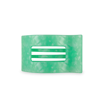 TELETIES - Flat Rectangle Hair Clip | Medium | Spring Splash