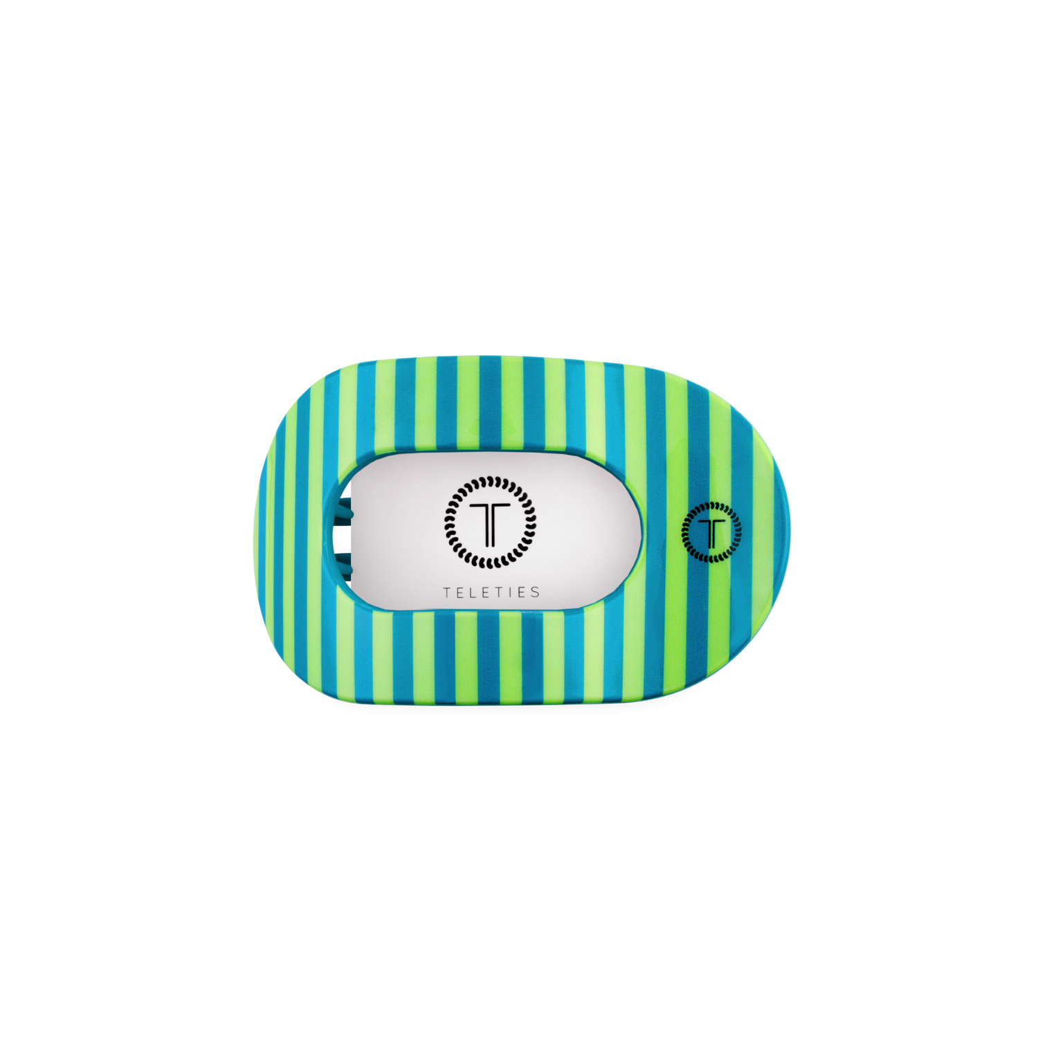 TELETIES - Cabana Cutie | Small | Flat Round Hair Clip