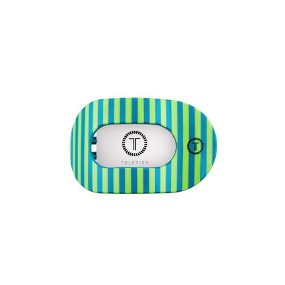 TELETIES - Cabana Cutie | Small | Flat Round Hair Clip