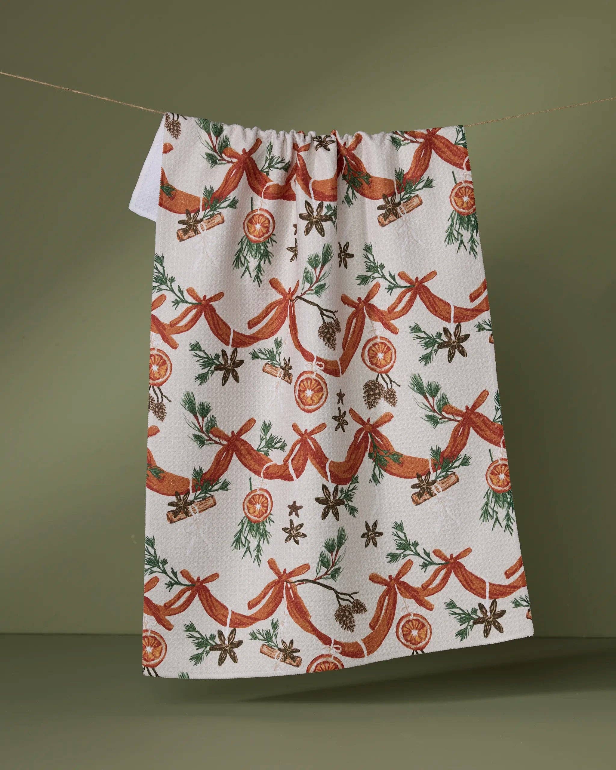 Geometry - Naranjas Tea Towel