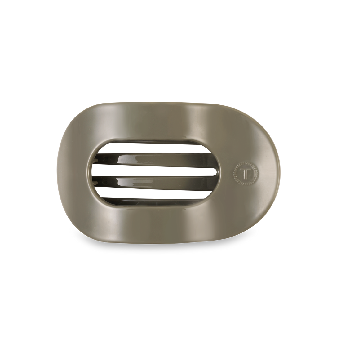 TELETIES - Flat Round Hair Clip | Medium | Sage It Ain&