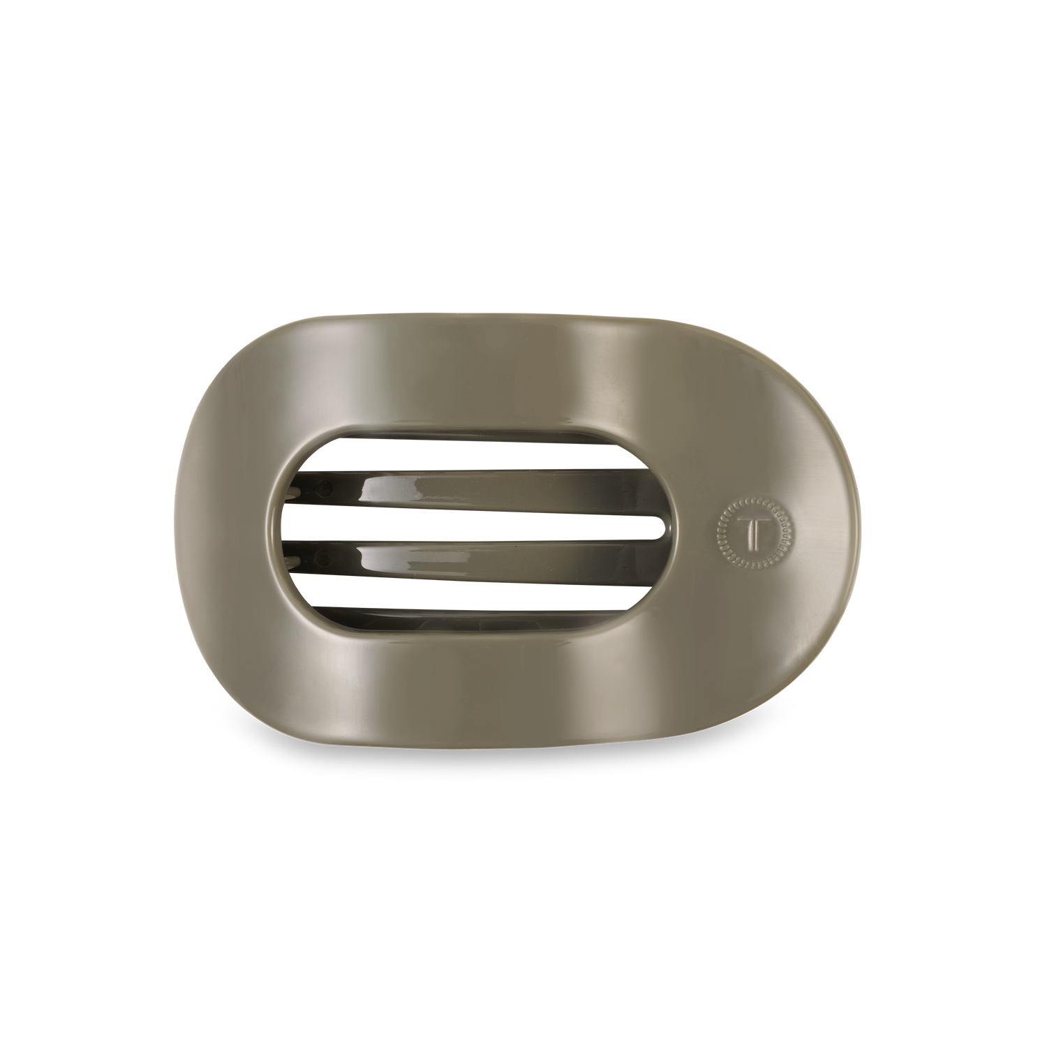 TELETIES - Flat Round Hair Clip | Medium | Sage It Ain&