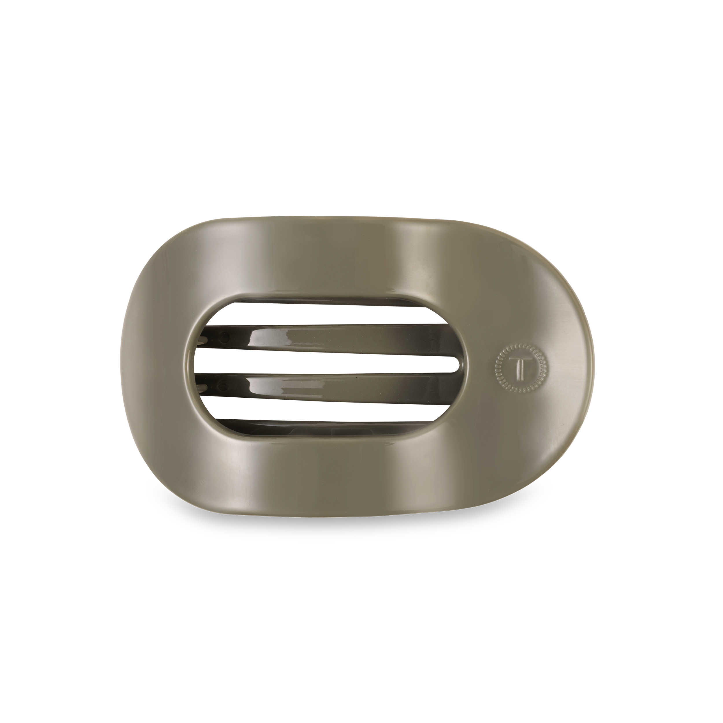 TELETIES - Flat Round Hair Clip | Medium | Sage It Ain&