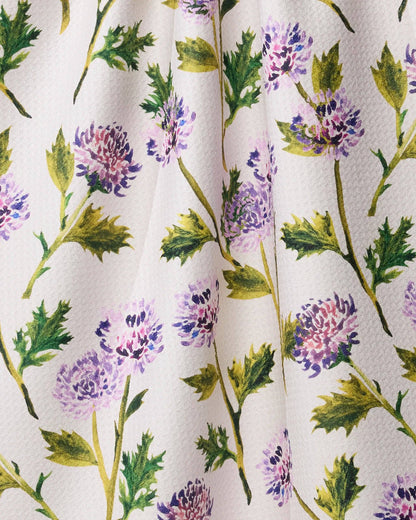 Geometry - Blooming Thistle Tea Towel