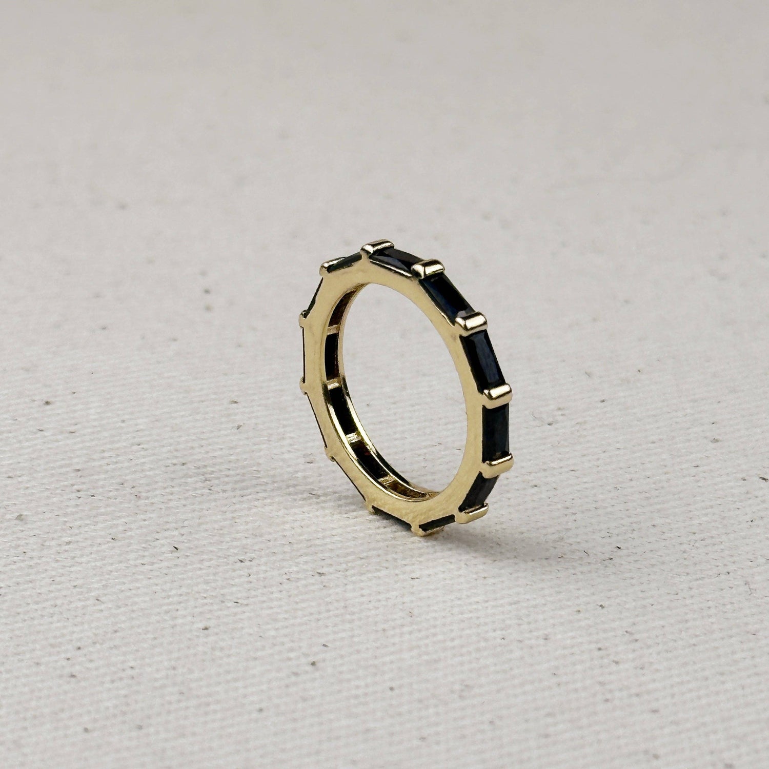 GoldFi - 18k Gold Filled Baguette CZ Band Ring
