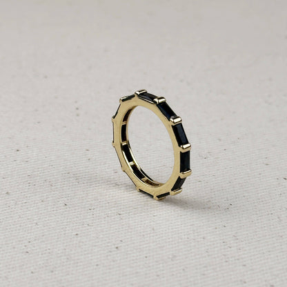 GoldFi - 18k Gold Filled Baguette CZ Band Ring
