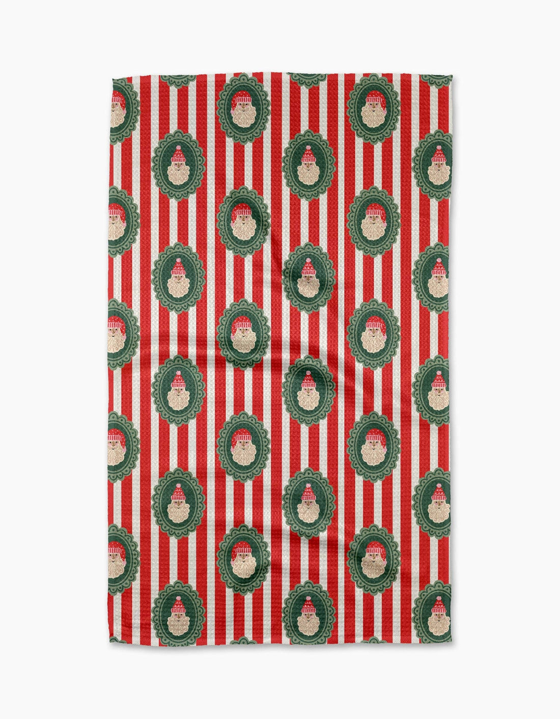 Geometry - Striped Santa Tea Towel