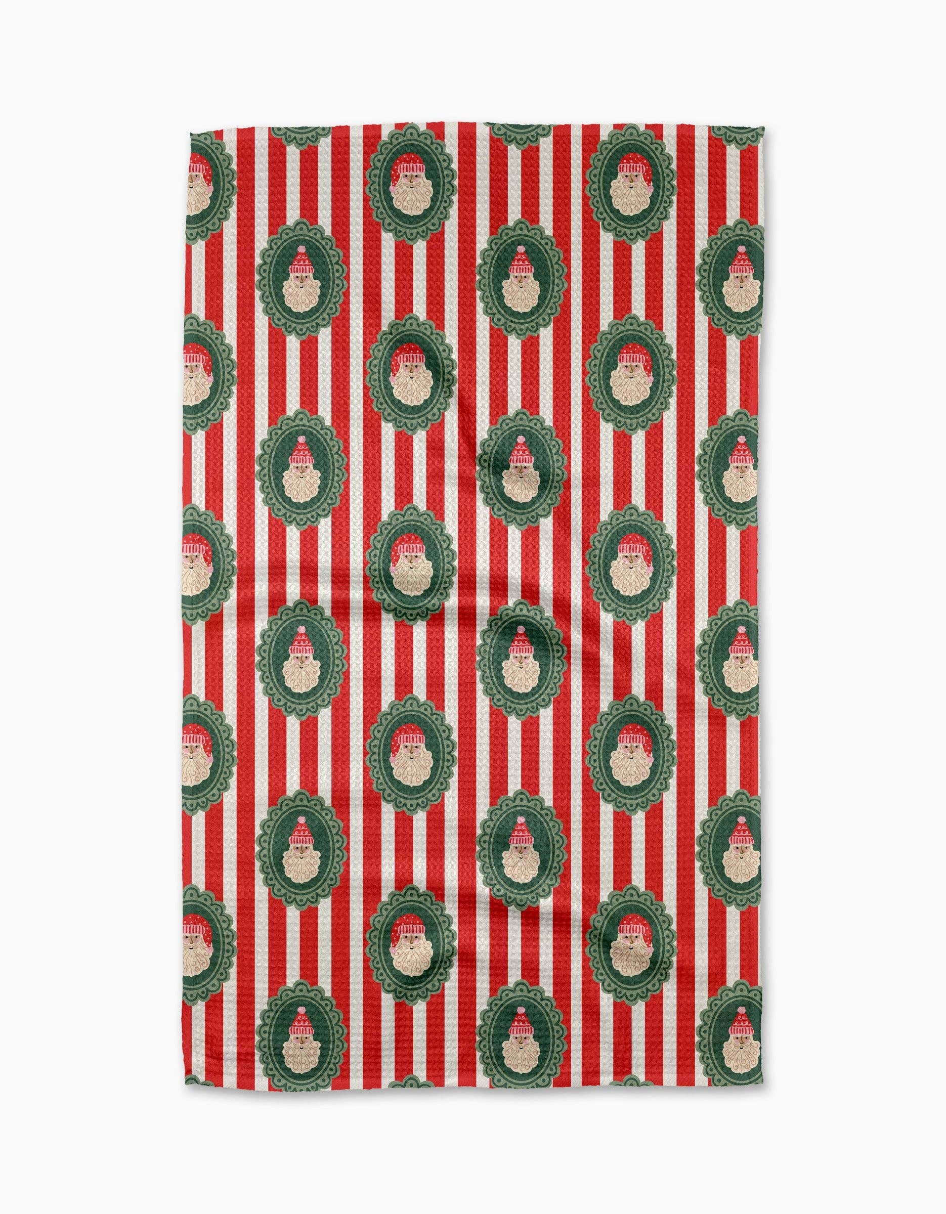 Geometry - Striped Santa Tea Towel