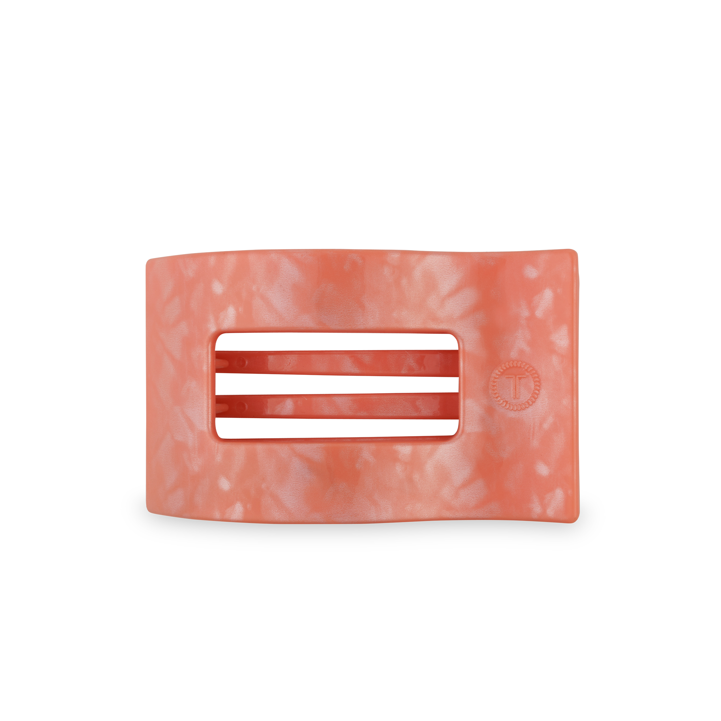 TELETIES - Flat Rectangle Hair Clip | Medium | Dreamsicle