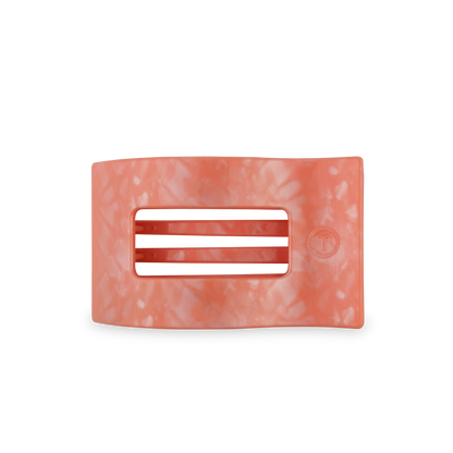 TELETIES - Flat Rectangle Hair Clip | Medium | Dreamsicle