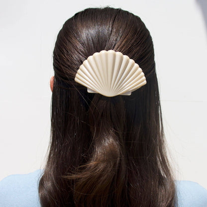 TELETIES - Shimmering Shell | Small | Flat Hair Clip