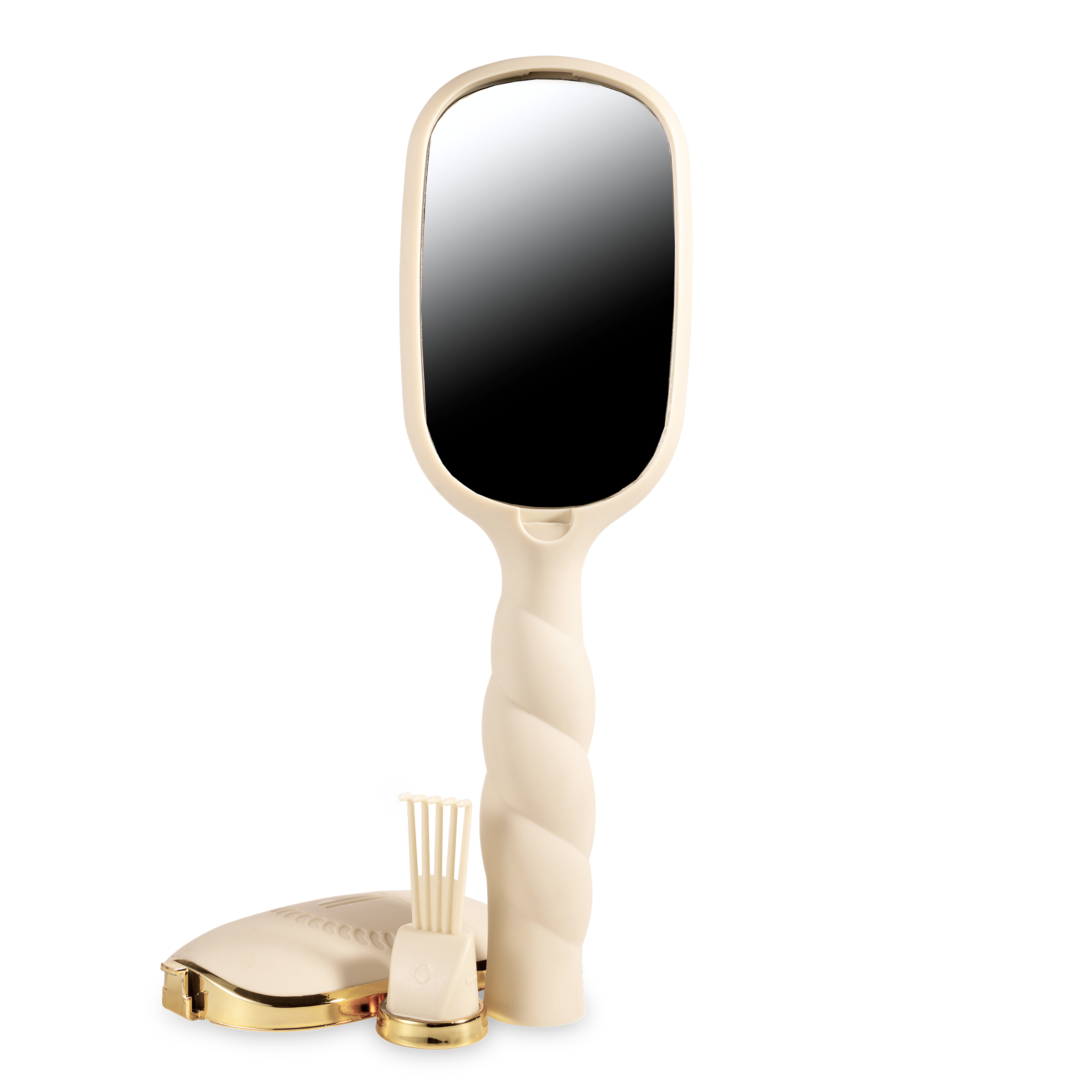 TELETIES - Detangler Hair Brush for Thick Hair - Tan