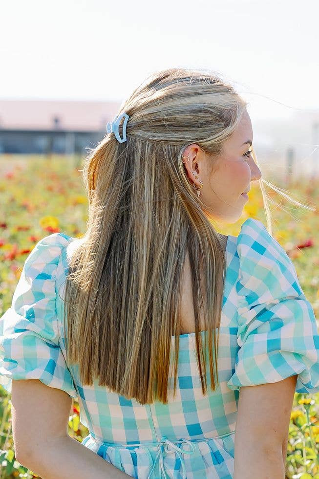 TELETIES - Open Hair Clip | Tiny | Clear Skies