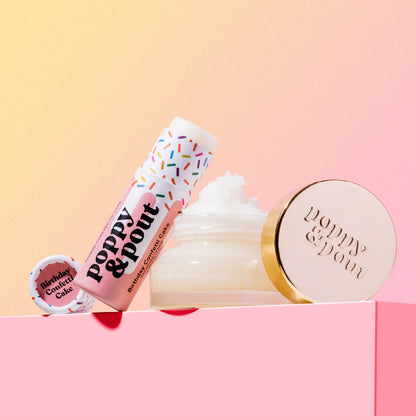 Poppy &amp; Pout - Lip Care Duo, Birthday Confetti Cake