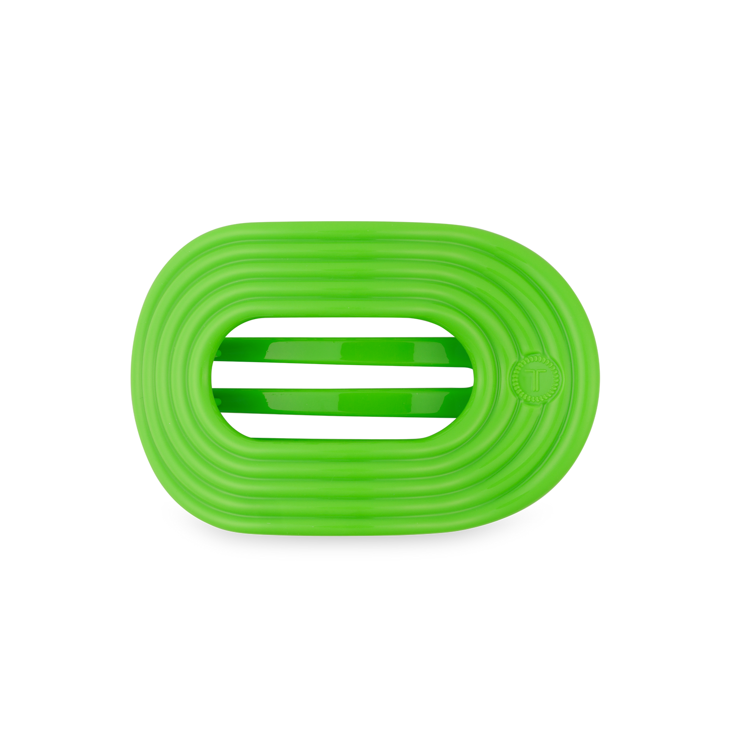 TELETIES - Flat Round Hair Clip | Medium | Glow For It