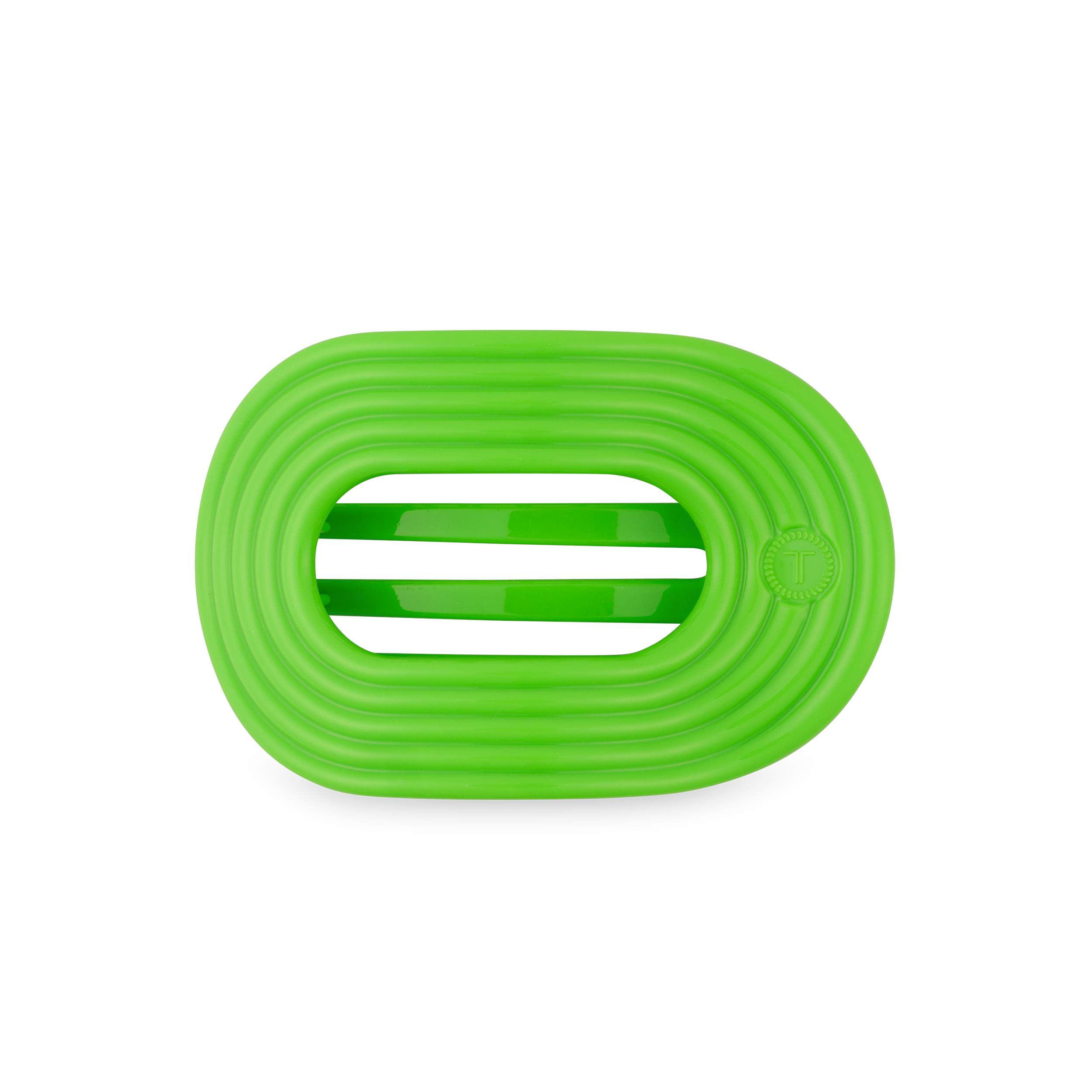 TELETIES - Flat Round Hair Clip | Medium | Glow For It