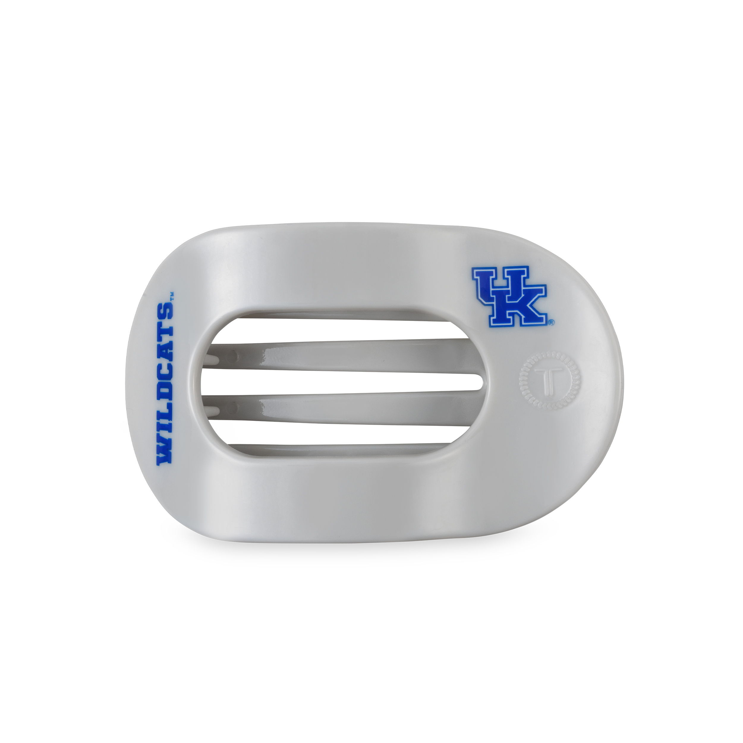 TELETIES - Flat Round Hair Clip | Medium | Go Big Blue!
