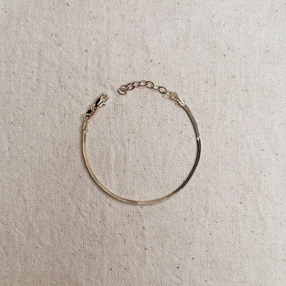 GoldFi - 18k Gold Filled 2.0mm Thickness Herringbone Bracelet