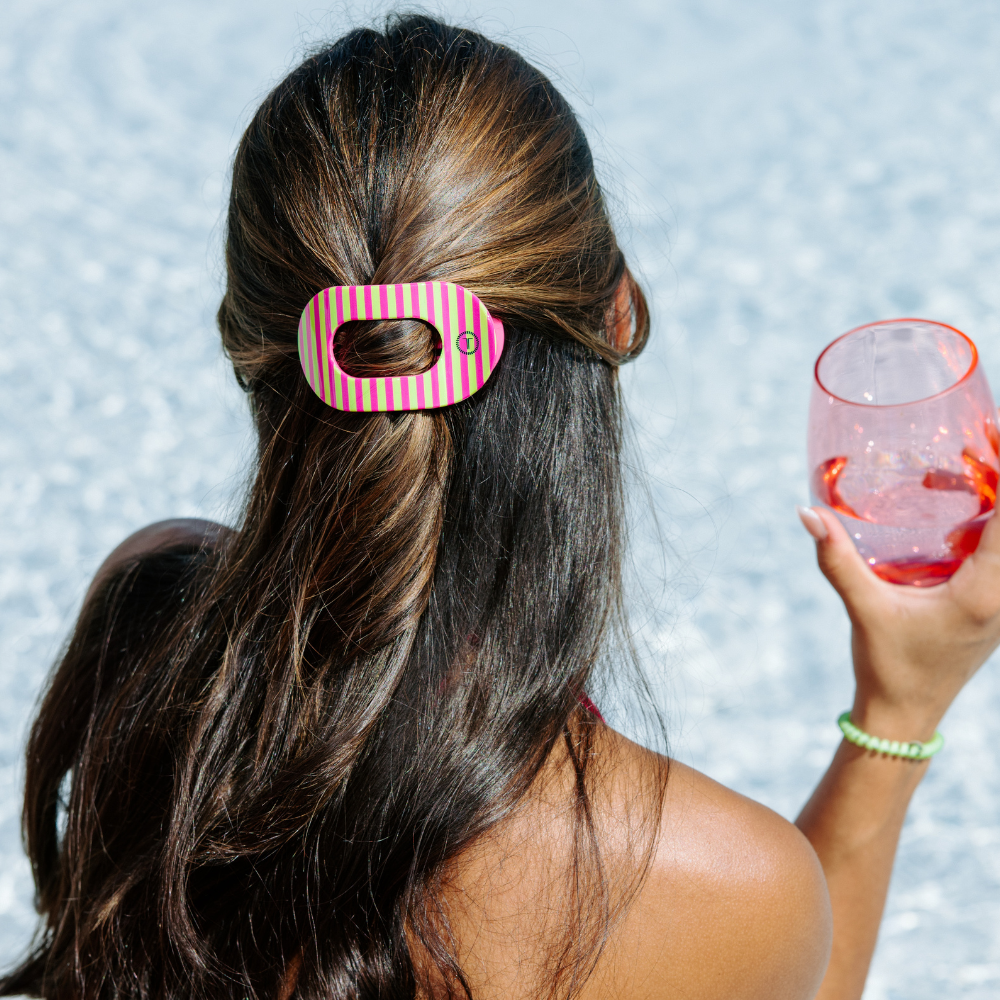 TELETIES - Summer Crush | Small | Flat Round Hair Clip