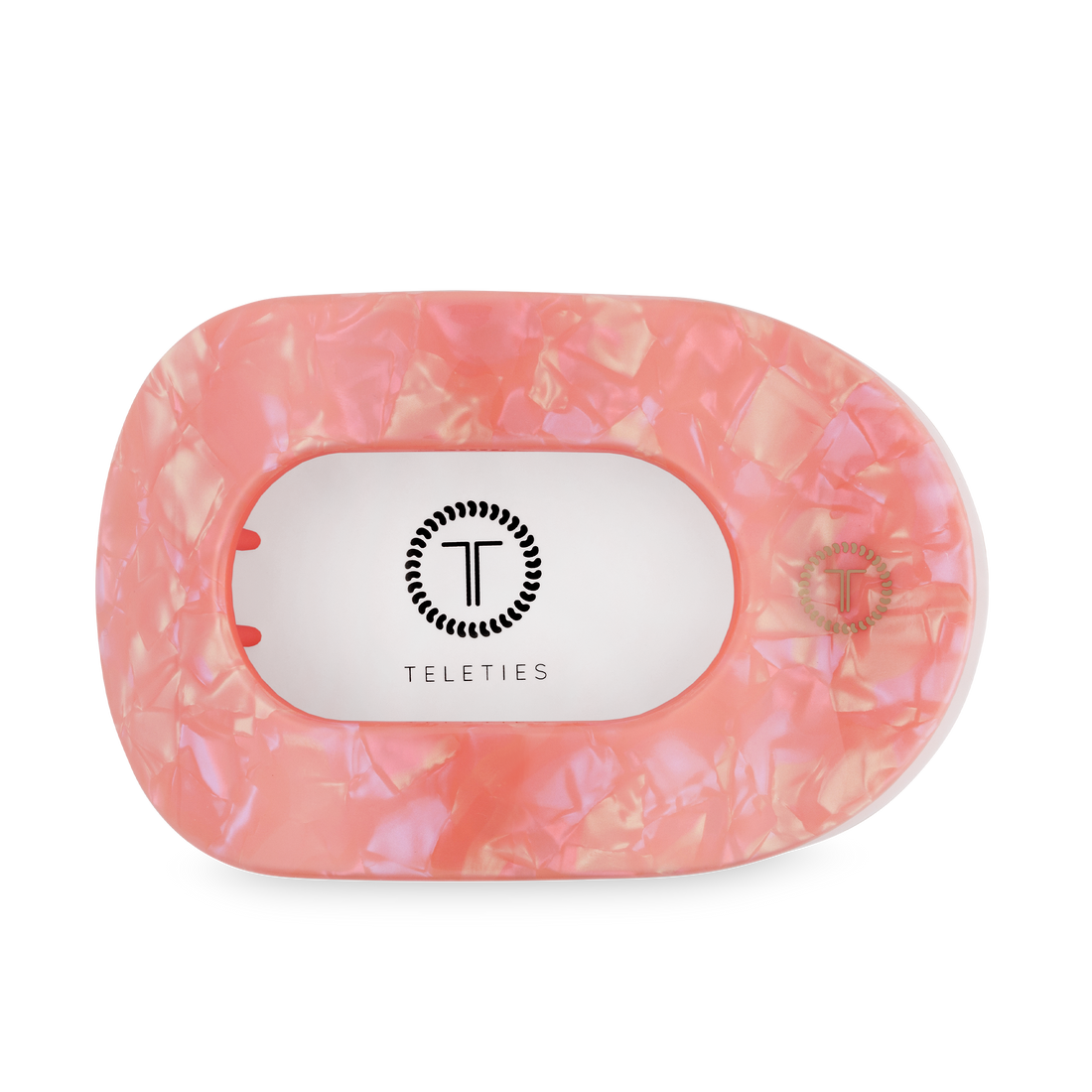 TELETIES - Flat Round Hair Clip | Large | Dreamsicle