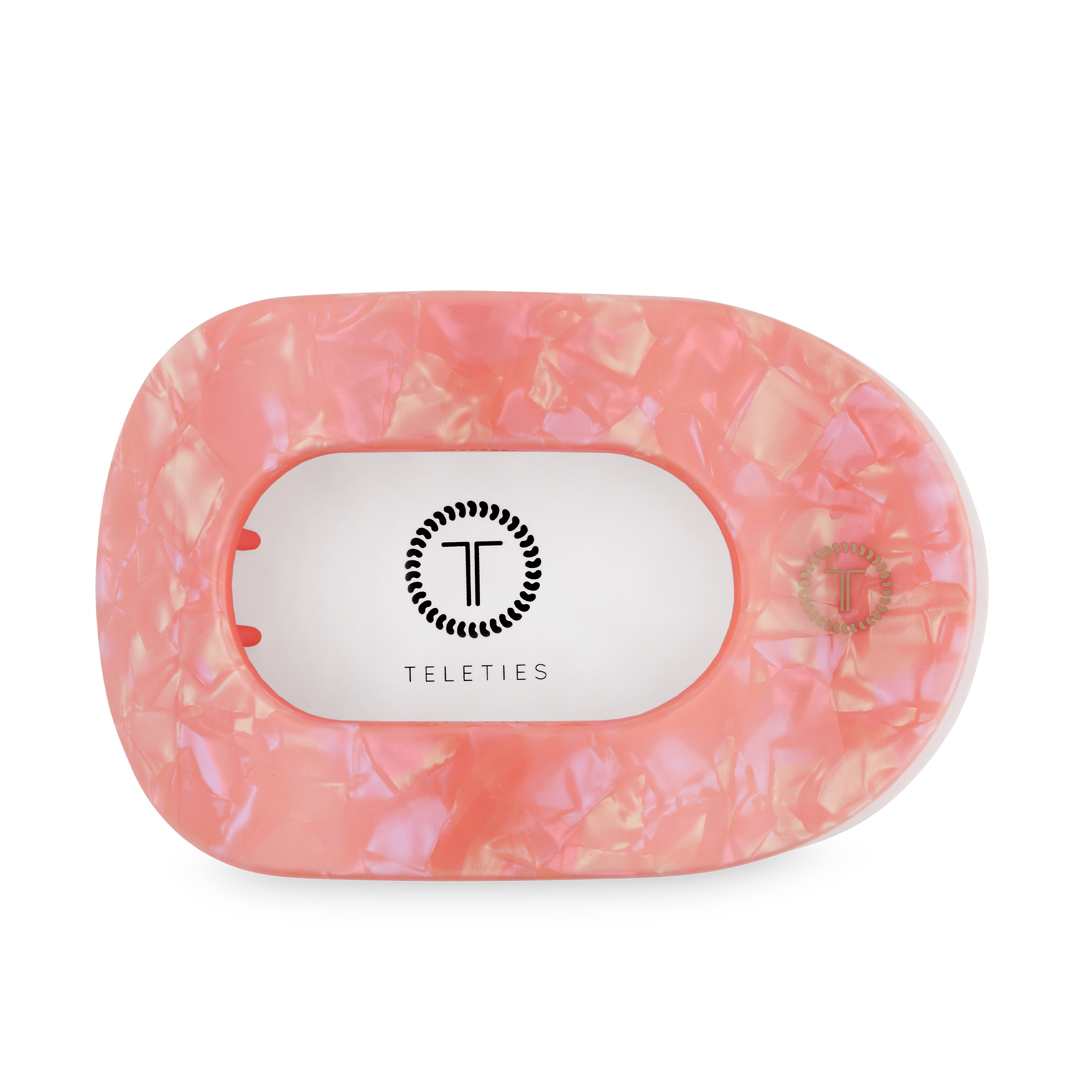 TELETIES - Flat Round Hair Clip | Large | Dreamsicle
