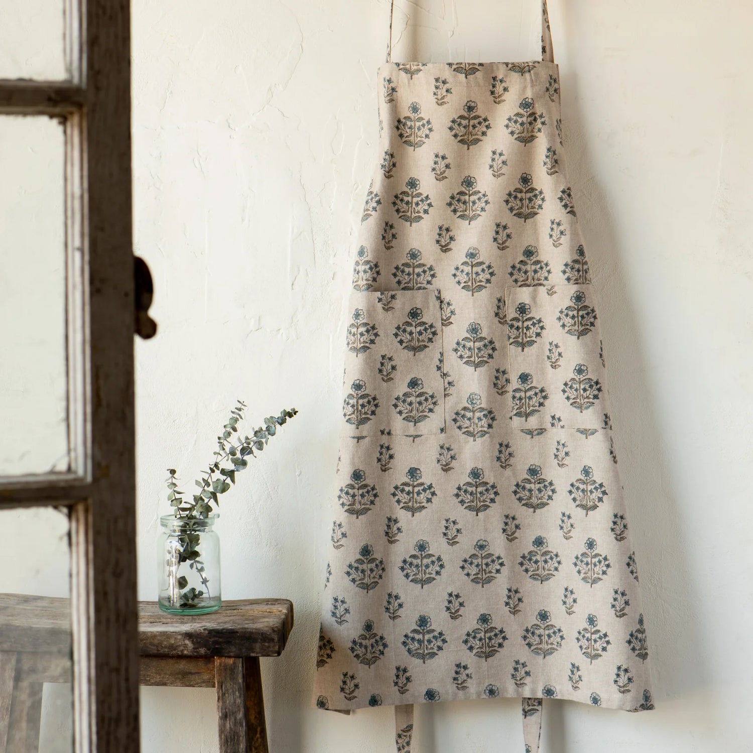 Salvia Print Apron