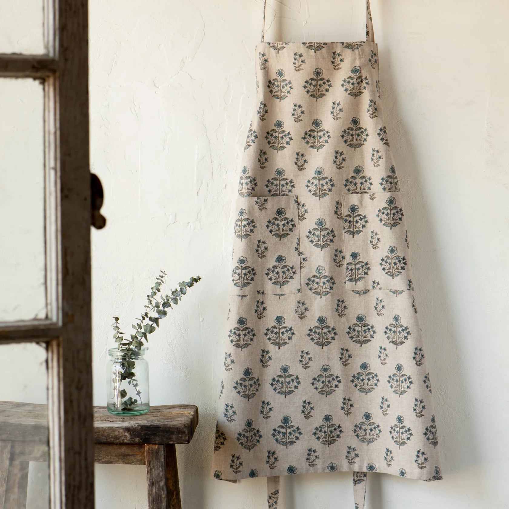 Salvia Print Apron