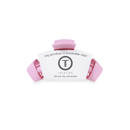 TELETIES - Classic Hair Clip | Tiny | Merry Pinkmas