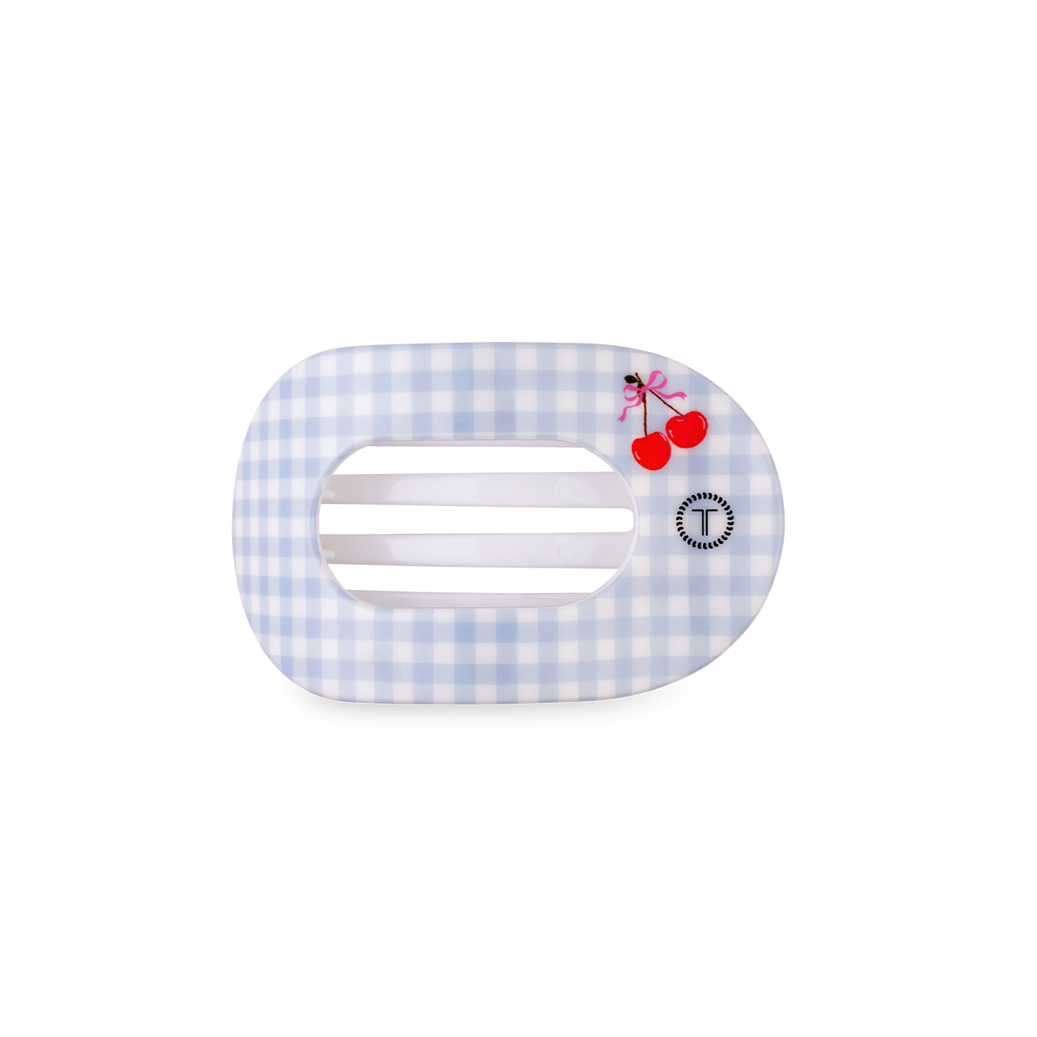 TELETIES - Flat Round Hair Clip | Small | Basket of Cherries