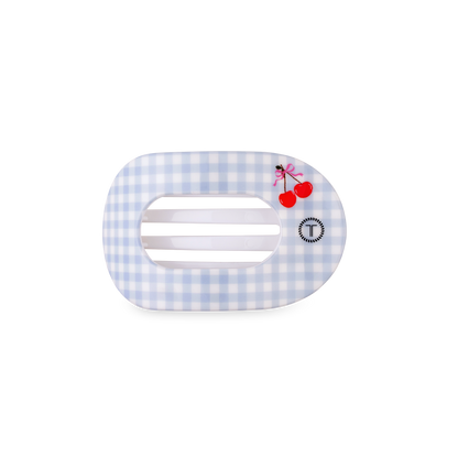 TELETIES - Flat Round Hair Clip | Small | Basket of Cherries