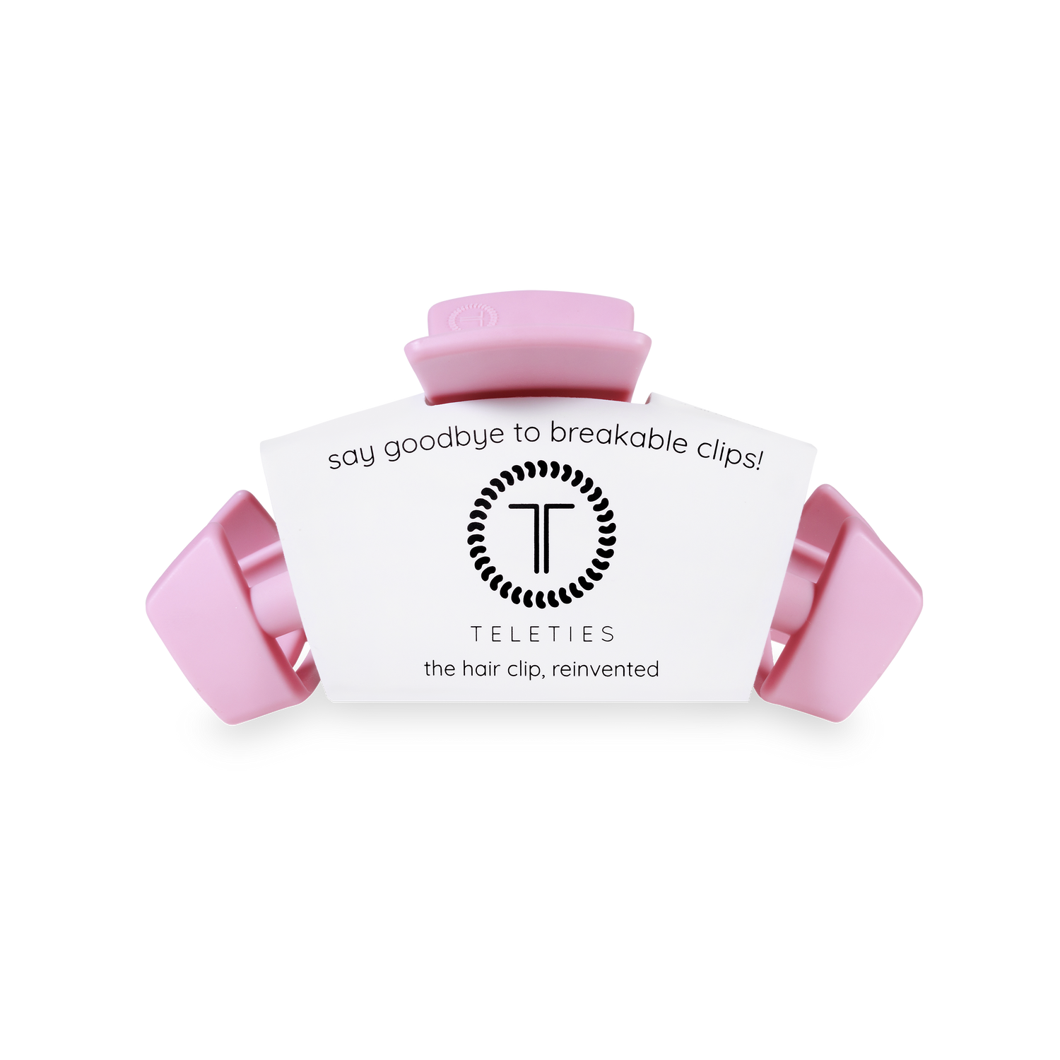 TELETIES - Classic Hair Clip | Medium | Merry Pinkmas