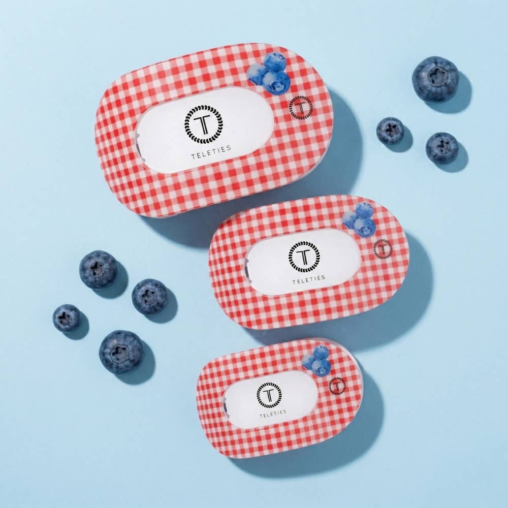 TELETIES - Flat Round Hair Clip | Small | Blueberry Farms