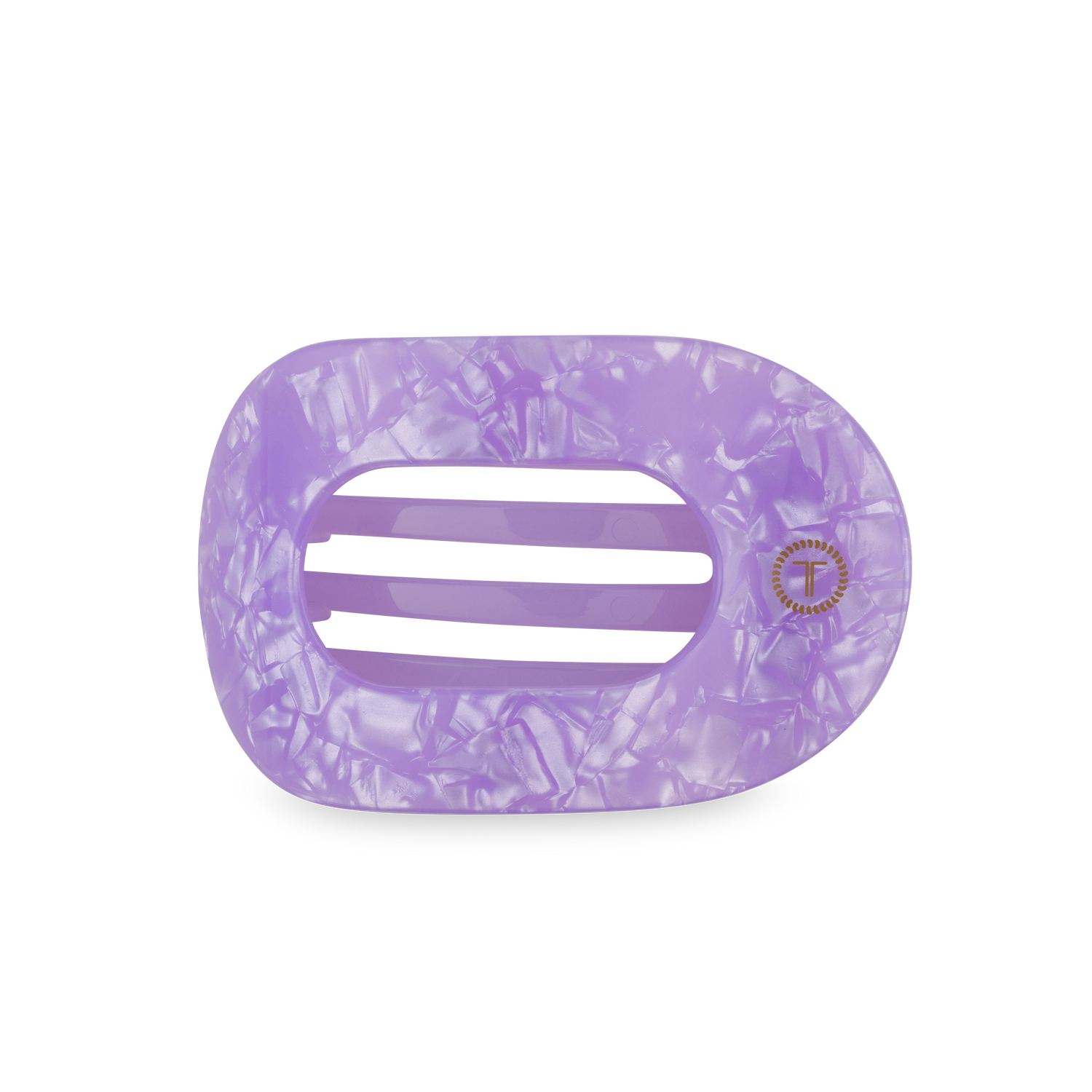 TELETIES - Flat Round Hair Clip | Medium | Lavender Mist