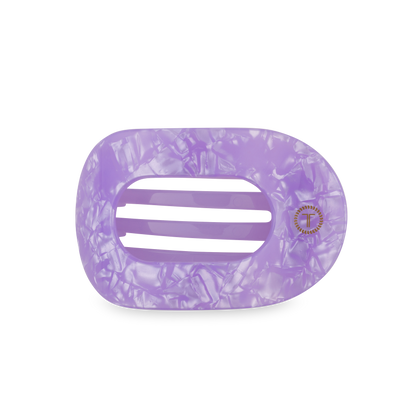 TELETIES - Flat Round Hair Clip | Medium | Lavender Mist