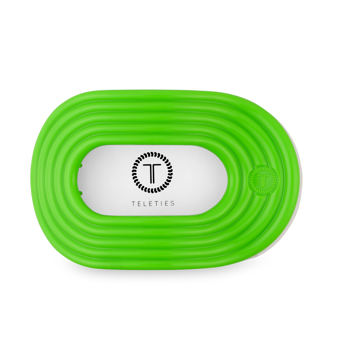 TELETIES - Flat Round Hair Clip | Large | Glow For It