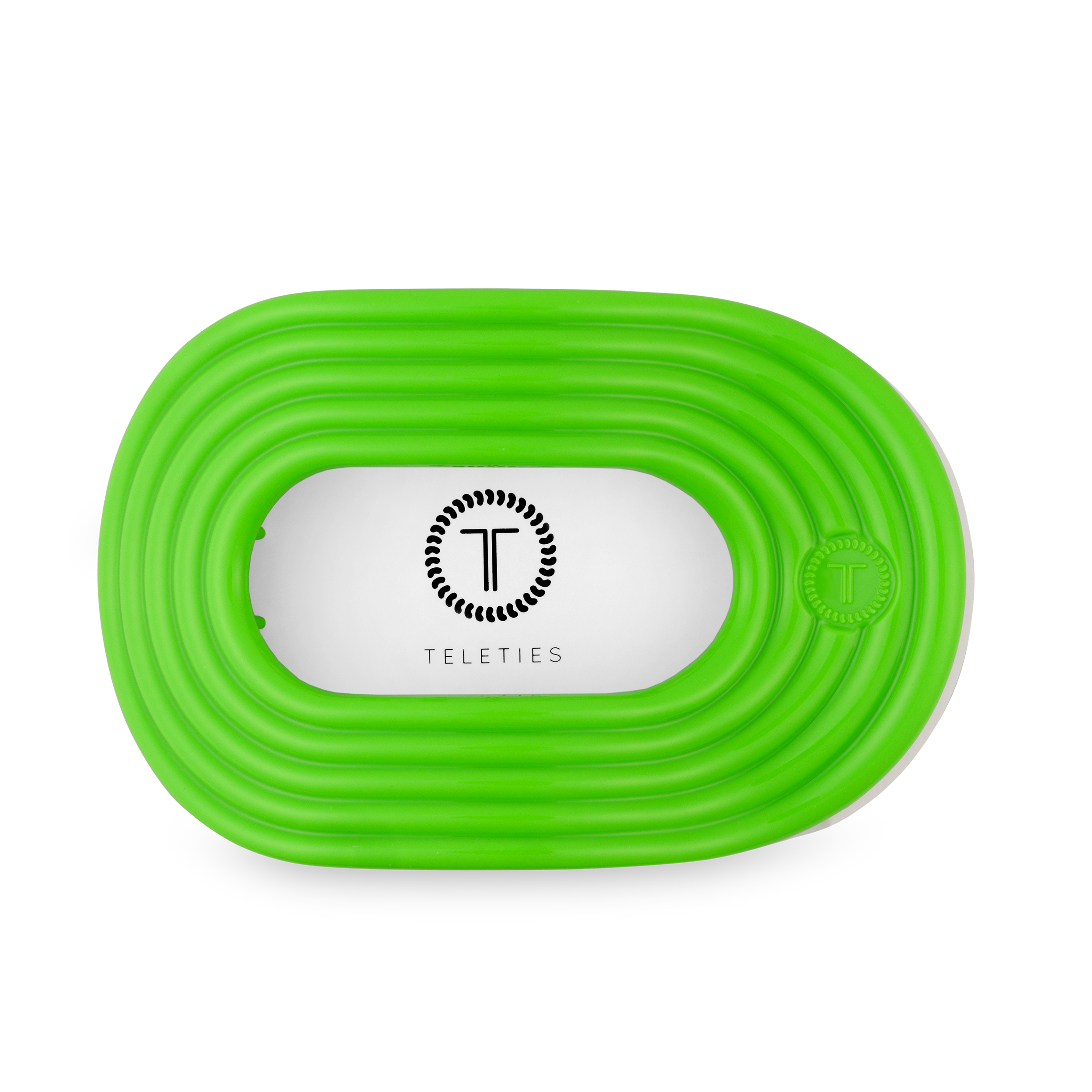 TELETIES - Flat Round Hair Clip | Large | Glow For It