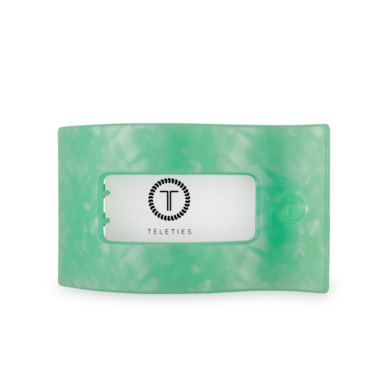 TELETIES - Flat Rectangle Hair Clip | Large | Spring Splash