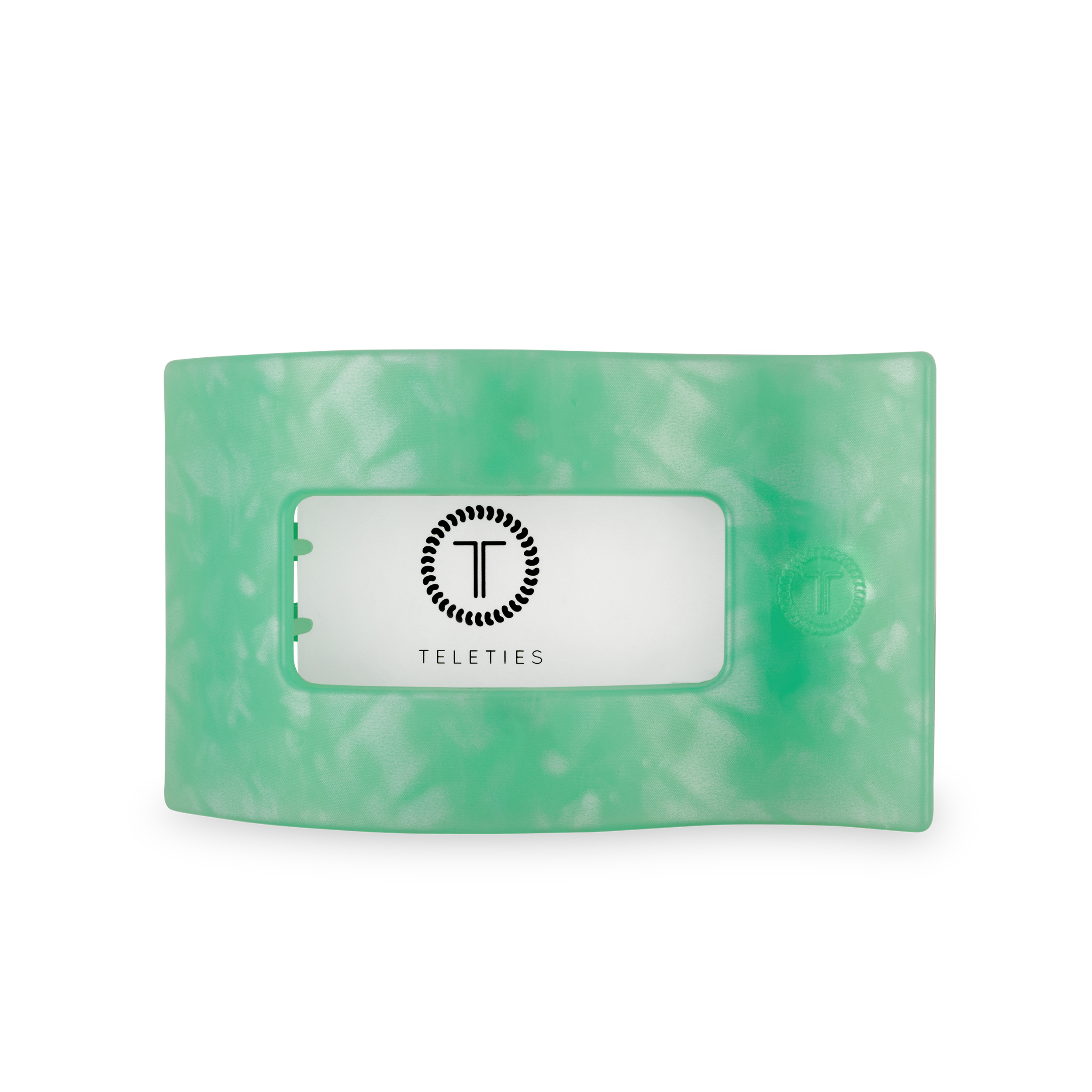 TELETIES - Flat Rectangle Hair Clip | Large | Spring Splash