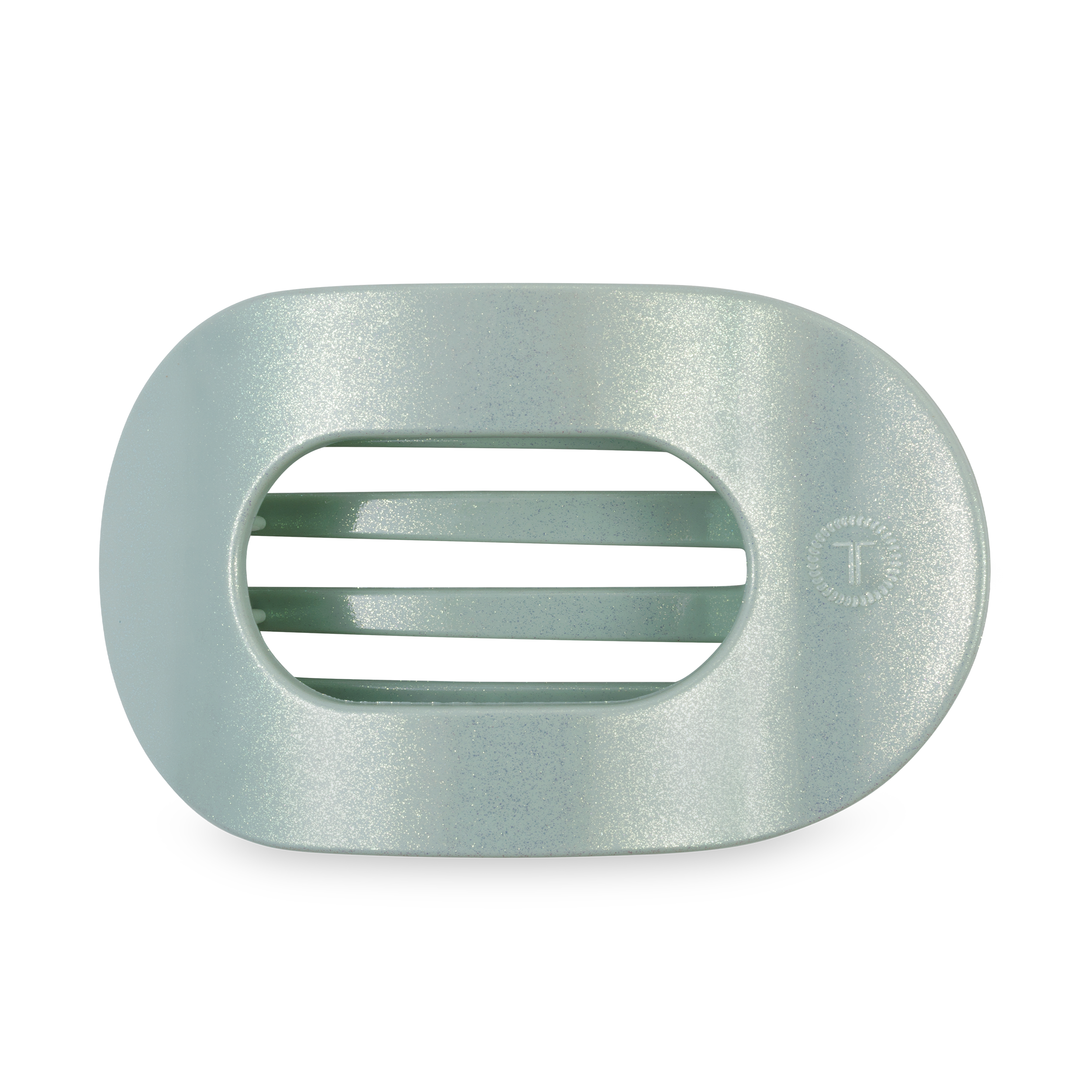 TELETIES - Flat Round Hair Clip | Large | Dew Drop