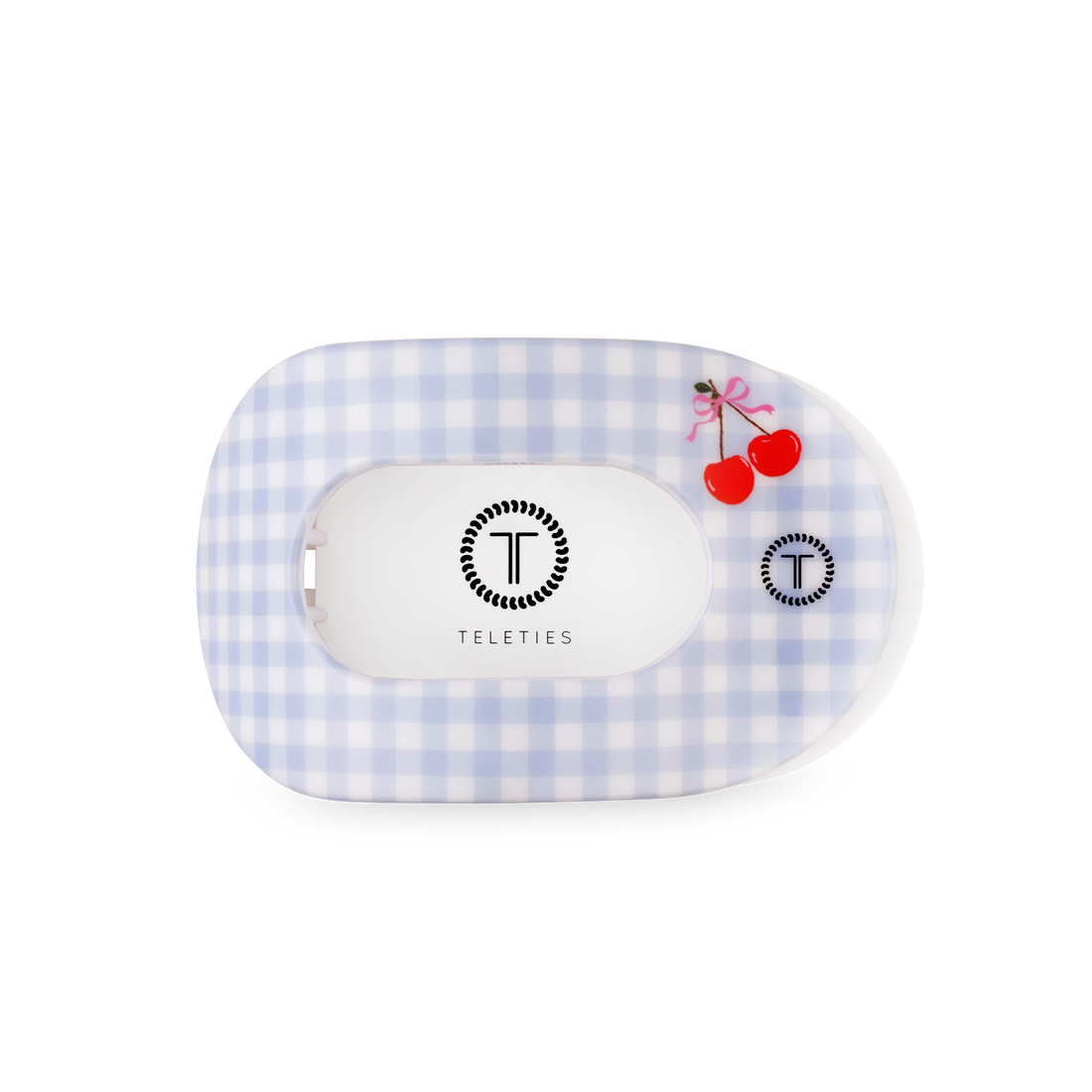 TELETIES - Flat Round Hair Clip | Medium | Basket of Cherries