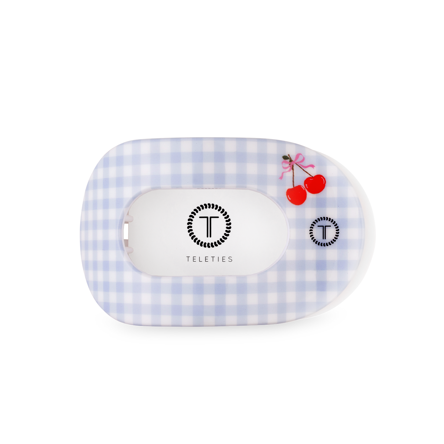 TELETIES - Flat Round Hair Clip | Medium | Basket of Cherries