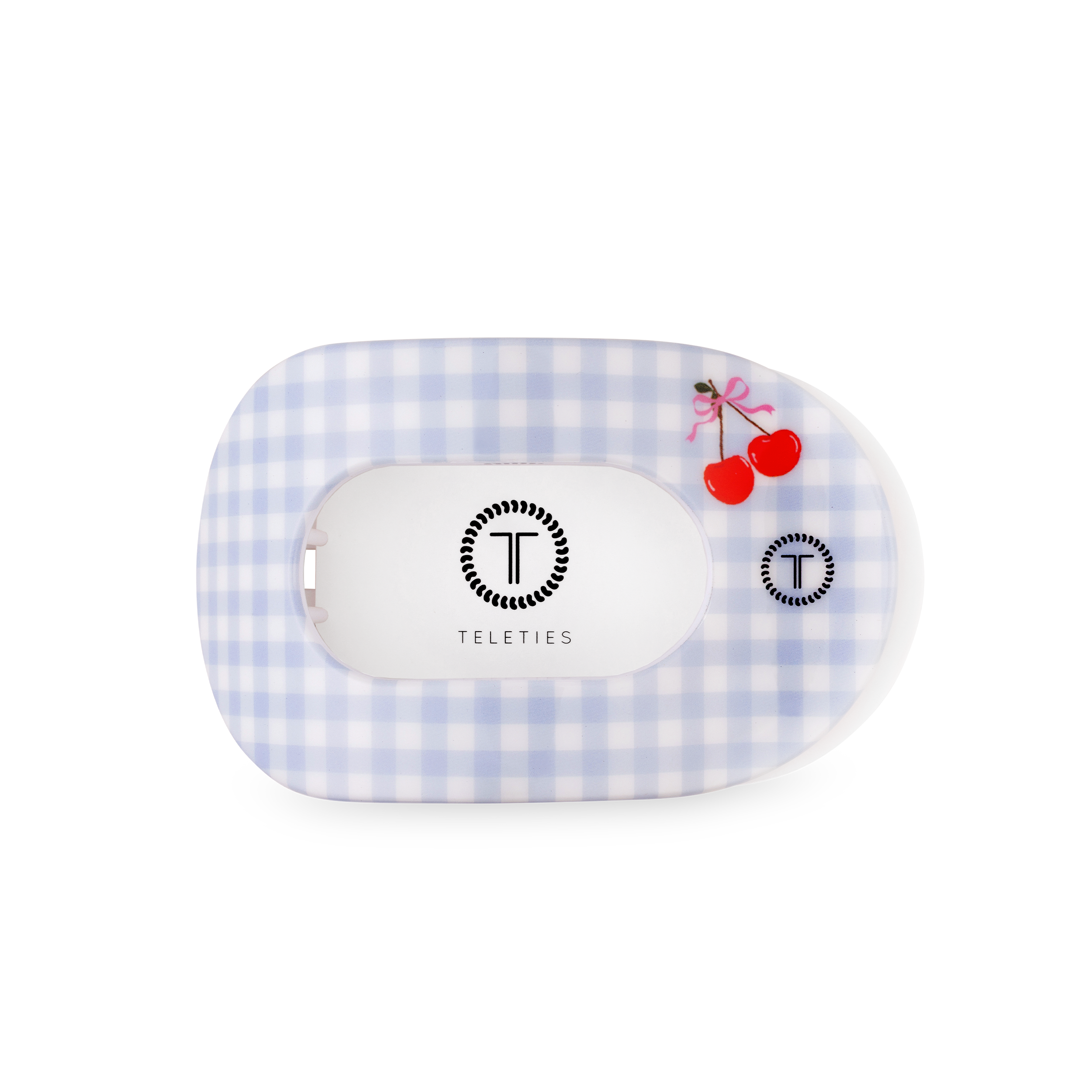 TELETIES - Flat Round Hair Clip | Medium | Basket of Cherries