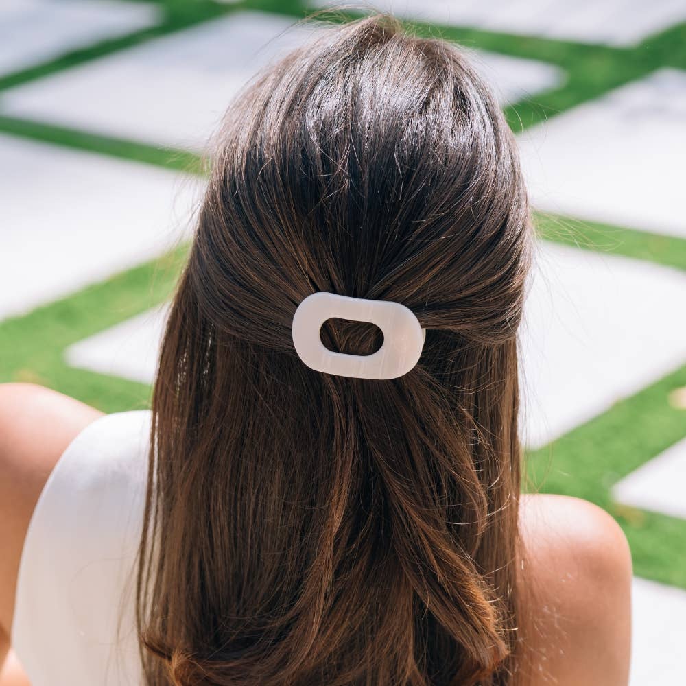 TELETIES - Almond Beige | Tiny | Flat Round Clip