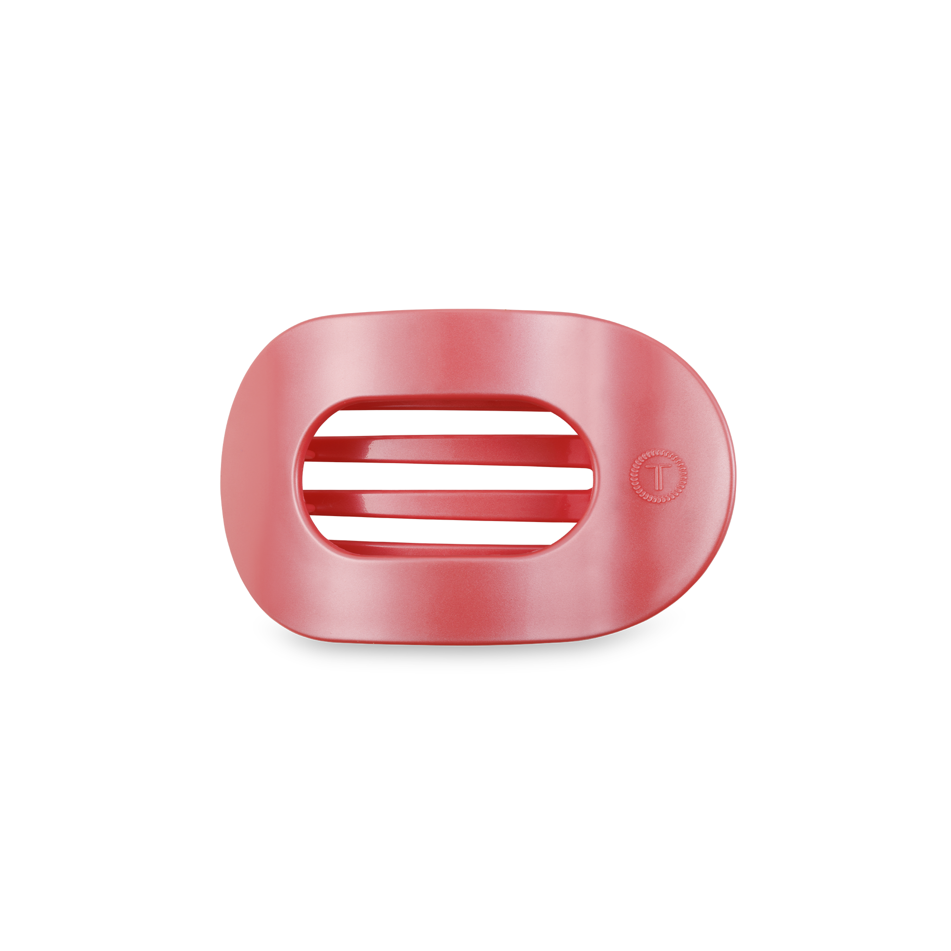 Round Flat Hair Clip | Small | Calming Coral