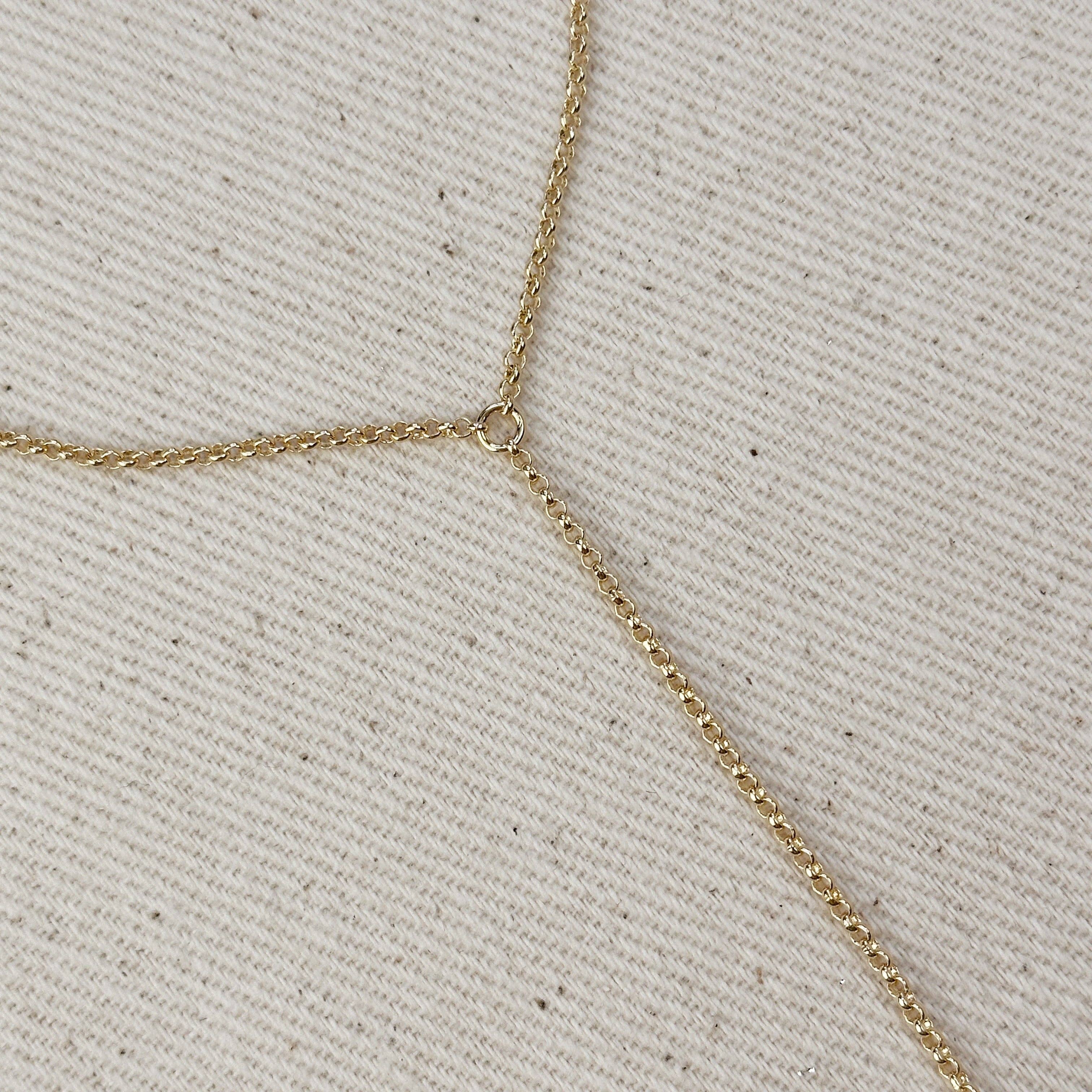 GoldFi - 18k Gold Filled Plain Rolo Link Hand Chain