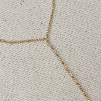 GoldFi - 18k Gold Filled Plain Rolo Link Hand Chain