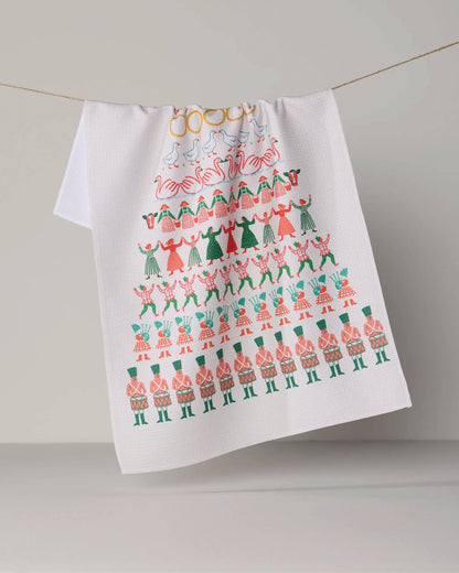 Geometry - Counting Christmas Tea Towel - Holiday 2026