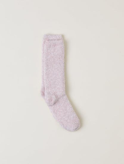 Barefoot Dreams Heathered Sock-Dusty Rose