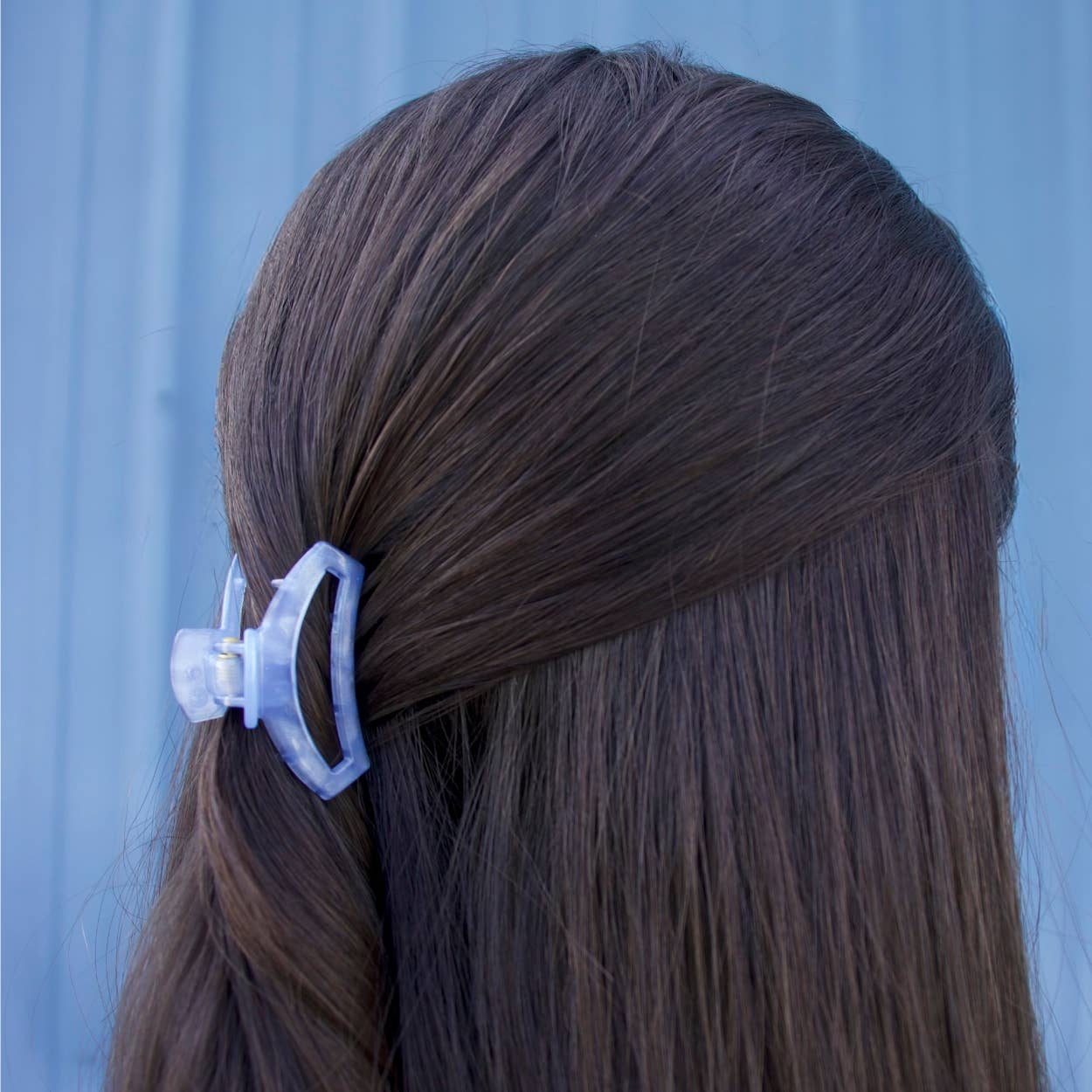TELETIES - Open Hair Clip | Tiny | Blue Lagoon